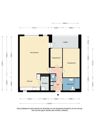 Plattegrond - Corneliusplein 71, 6413 EX Heerlen - Corneliusplein 71 Heerlen - Appartement 2D.jpg